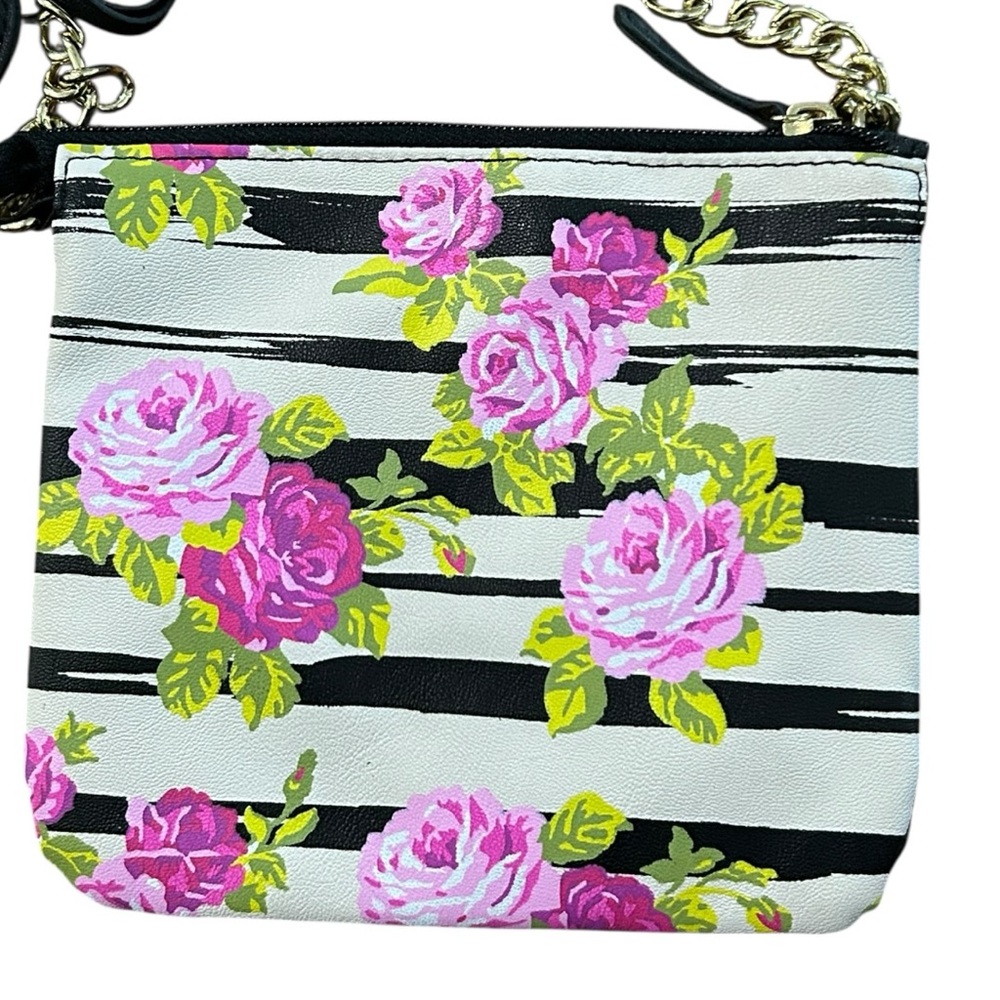 LUV Betsey by Betsey Johnson Floral Stripe Crossbody Bag - Picture 4 of 7